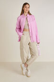 Cotton-Blend Poplin Button-Down Shirt